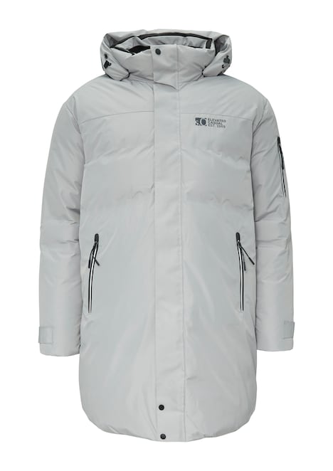 Wasserabweisender wattierter Parka mit Kontrast-Details