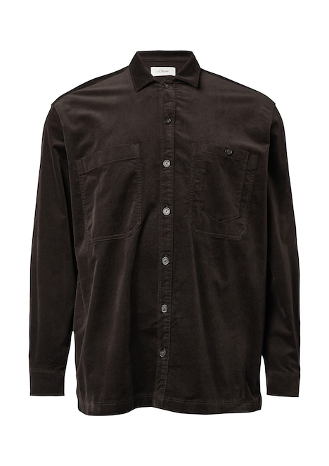 Overshirt aus diagonalem Feincord