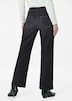 Denim jeans met wijde pijpen