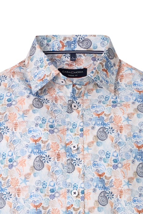Freizeithemd Kurzarm Print Casual Fit