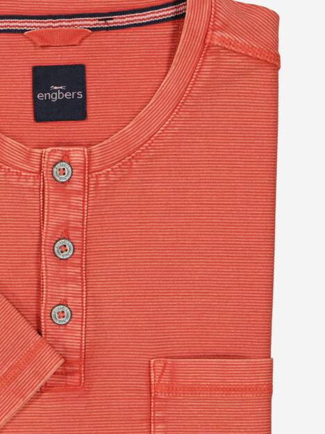 engbers Herren Henley-Shirt regular , Orange