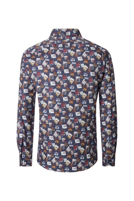 Freizeithemd Langarm Print Casual Fit