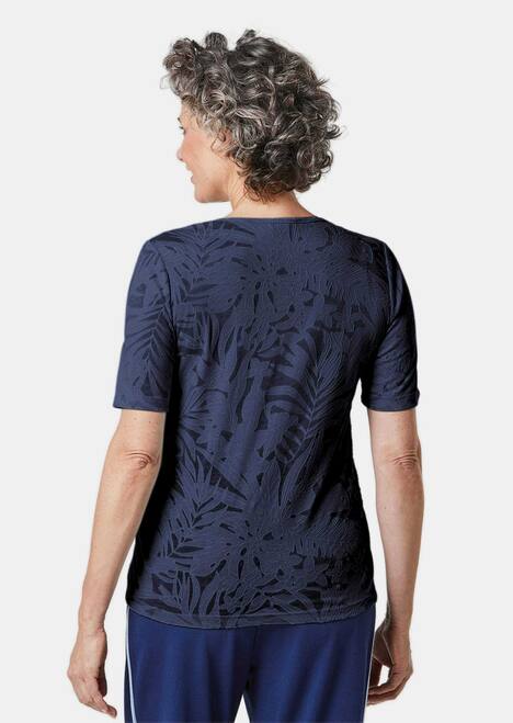 T-Shirt mit Ausbrenneroptik