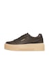 Sneaker mit Plateau-Sohle und Leo-Detail