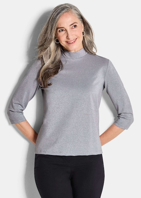 Shirt aus glänzendem Viskose-Jersey