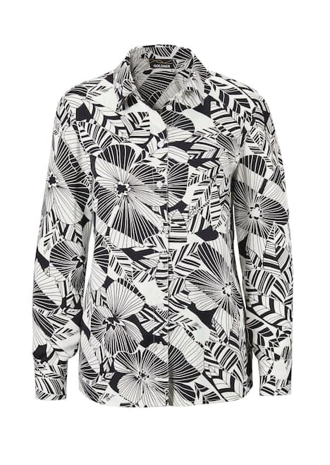 GOLDNER Blouse Gedessineerde blouse met bloemenpatroon