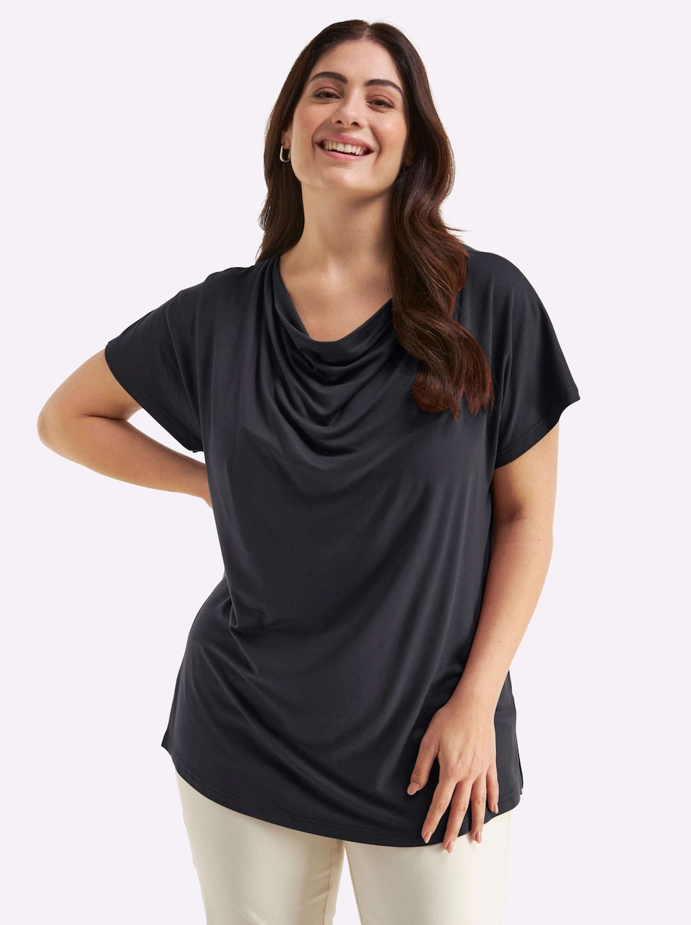 Kurzarm-Shirt Kurzarm Ohne Kragen