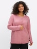Cardigan Cardigan mit verspielten Volants Langarm Volantkragen