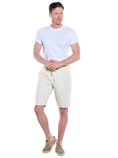 engbers Herren Chino-Bermuda mit Tunnelzug , Hellgrau