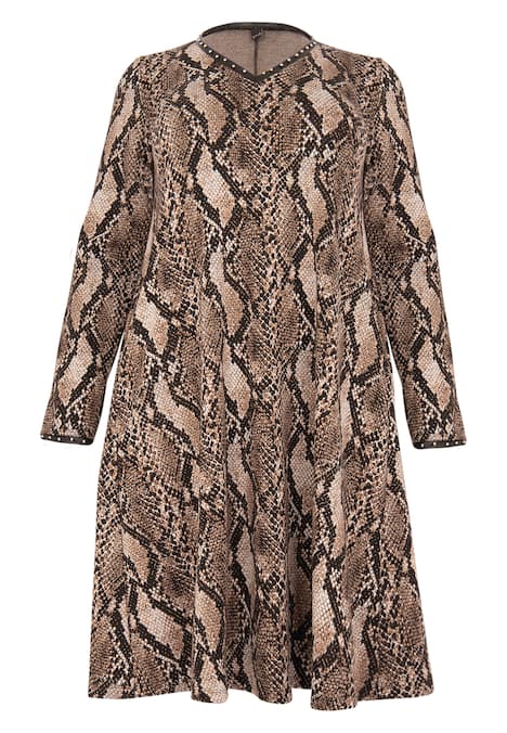 Kleid mit Tierdruck