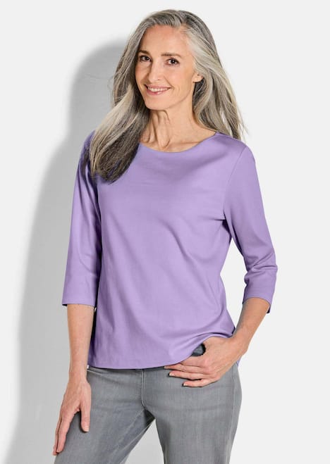 Basic-Shirt aus Interlock-Jersey