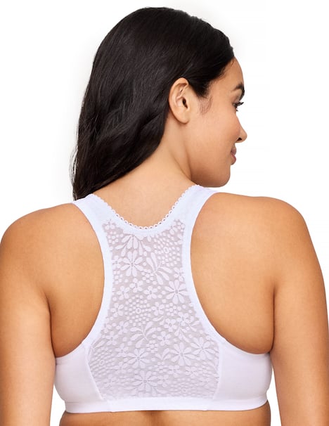 Baumwoll-BH mit Vorderverschluss und T-Rücken