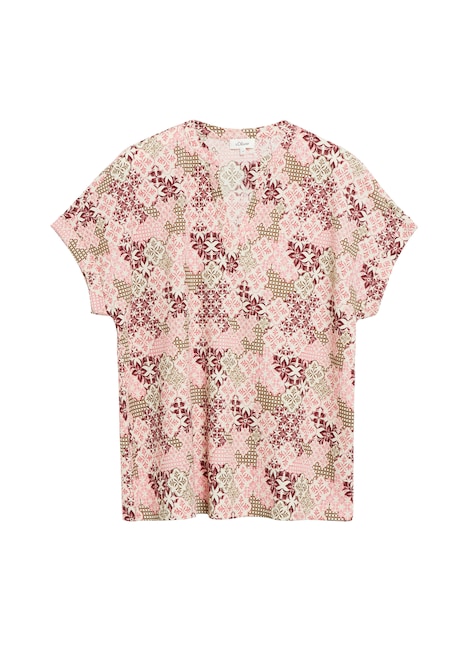 Strukturiertes T-Shirt