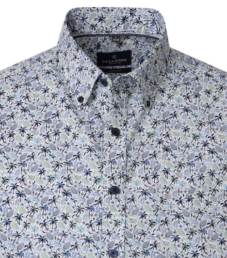 Freizeithemd Kurzarm Print Comfort Fit