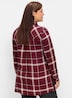 Hemdbluse Langarm Karo Hemdkragen