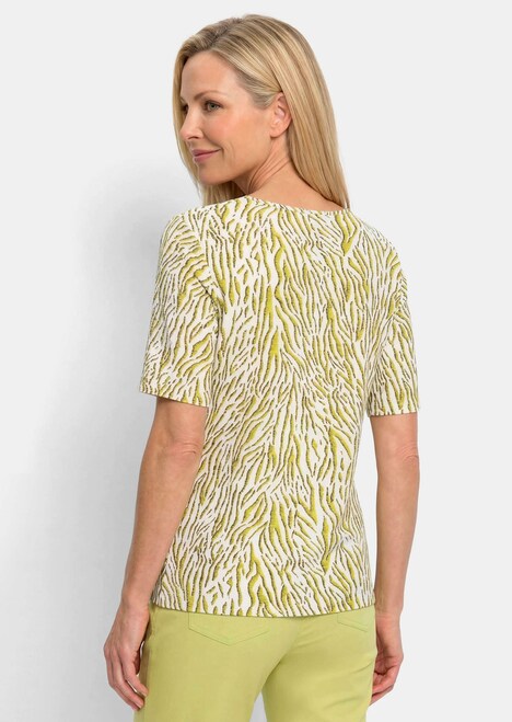Viscose shirt met zebraprint