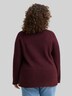 Loose Fit Strickpullover mit Stehkragen