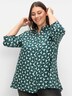 Longbluse 3/4-Arm Sonstiges Muster Hemdkragen