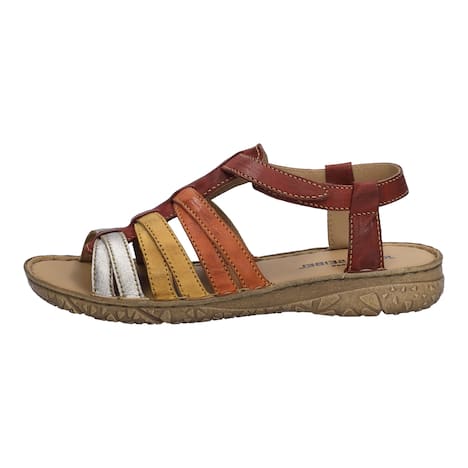 Damen Sandale Ivy 02, rot-multi