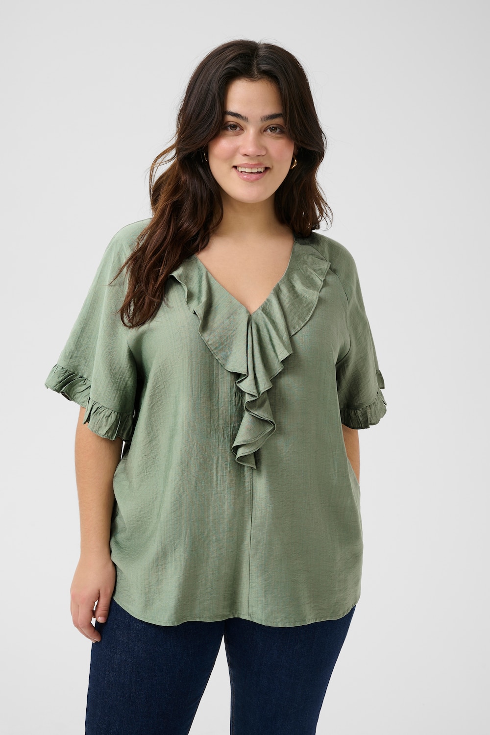 Kurzarm-Bluse Regular fit