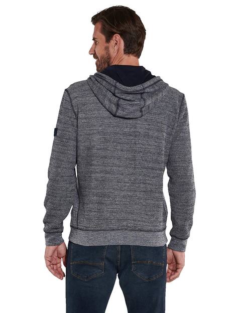 engbers Herren Sweatjacke mit Kapuze , Saphirblau