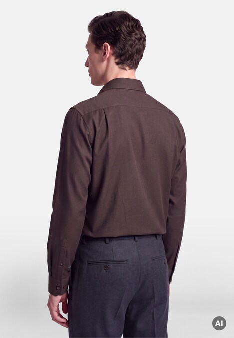Herren Flanellhemd - Uni