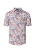Leinenhemd Kurzarm Print Casual Fit