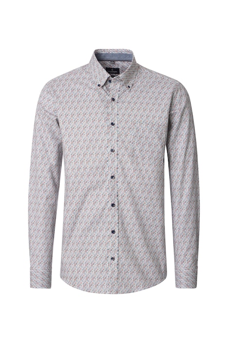 Freizeithemd Langarm Print Comfort Fit