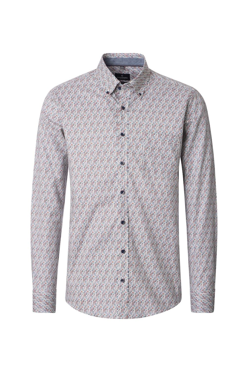 Freizeithemd Langarm Print Comfort Fit