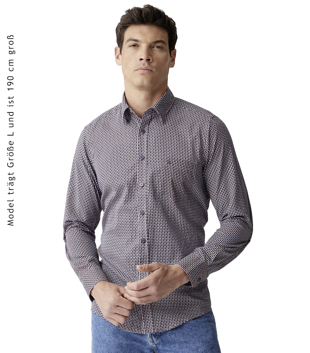 Freizeithemd Print Casual Fit