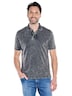 Herren Poloshirt mit authentischem Farbeffekt , Anthrazit