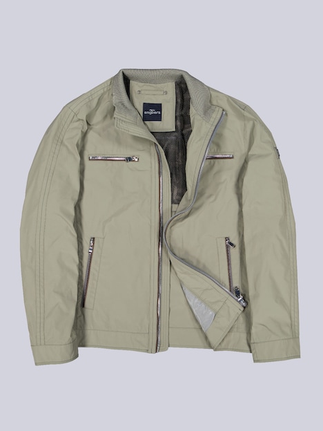 Herren Sportive Jacke mit dezentem Glanz , Khaki