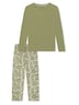 Schiesser Damen Pyjama Comfort Essentials linde