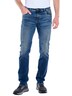 Herren Jeans 5-Pocket Superstretch , Taubenblau