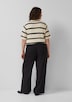 Wide-Leg-Hose aus Leinenmix mit elastischem Bund