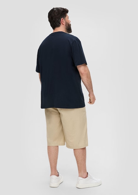 T-Shirt mit Label-Print
