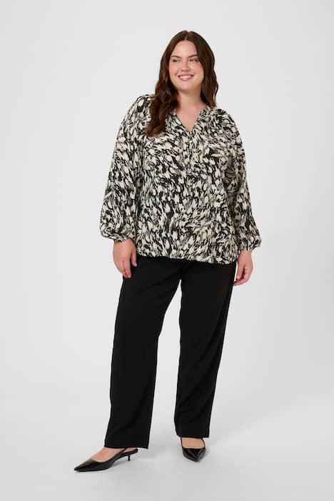 Kurzarm-Bluse Regular fit