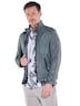 engbers Herren Lederjacke mit langem Stehkragen , Hellblau