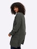 Strickjacke Langarm Uni Ohne Kragen