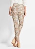 Florale Stretchhose in Slim Fit
