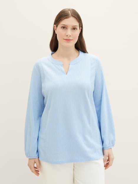 Blusenshirt mit Streifenmuster