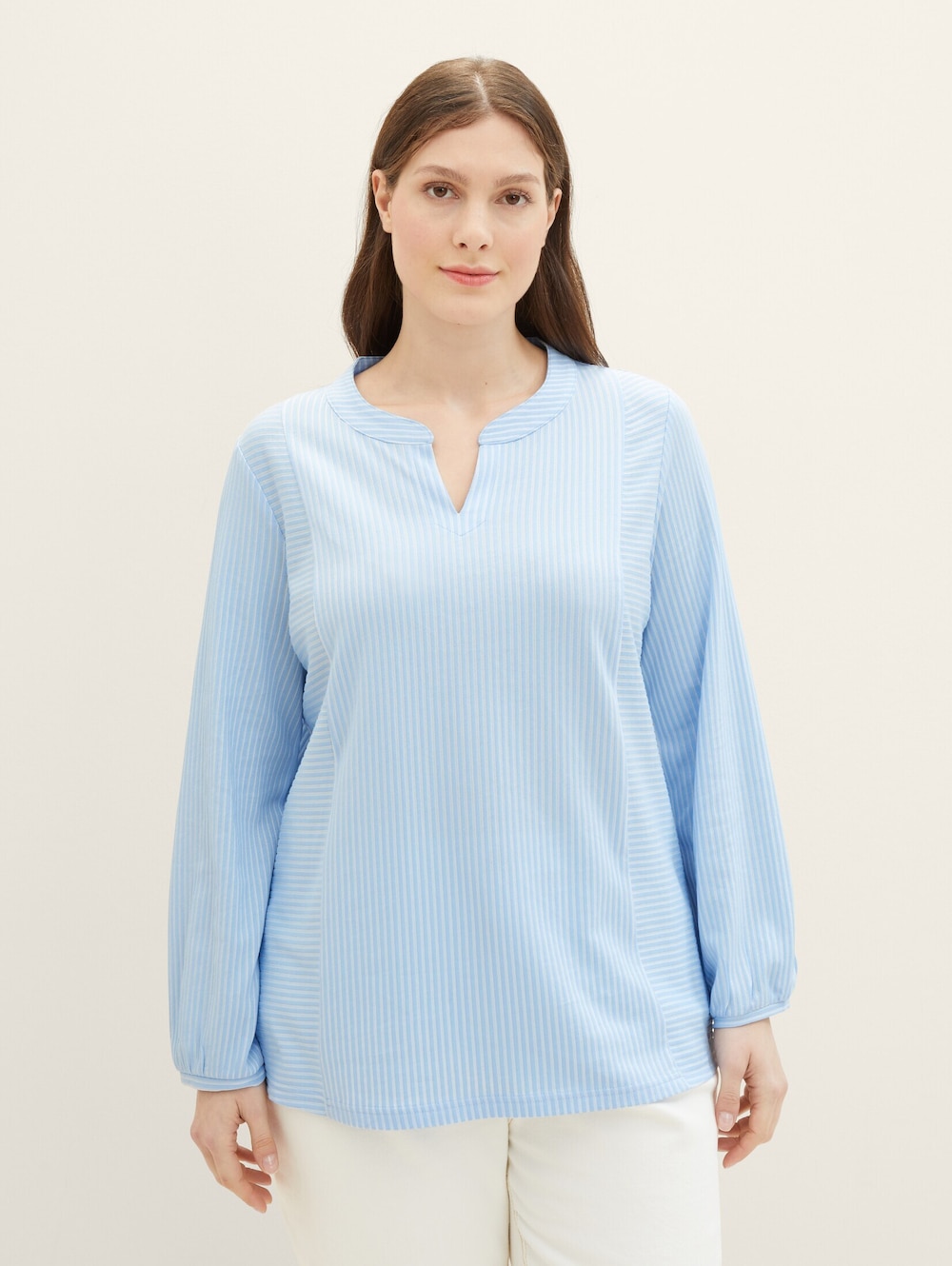 Blusenshirt mit Streifenmuster