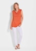 Ärmelloses Top in Viskose-Jersey