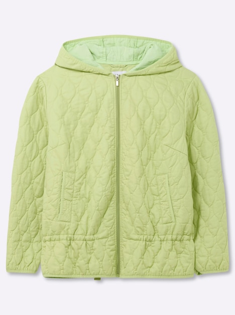 Kapuzenjacke Steppjacke mit Kapuze und Kordelzug Langarm Kapuzenkragen