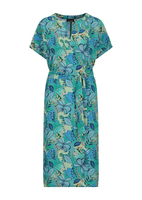 Viskosekleid mit floralem Muster