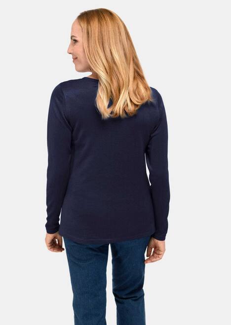 GOLDNER Pullover met V-hals Tricot pullover