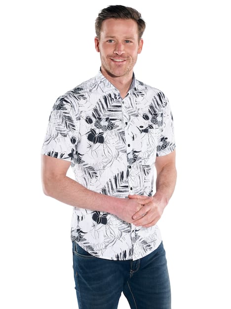 engbers Herren Hemd kurzarm , Saphirblau