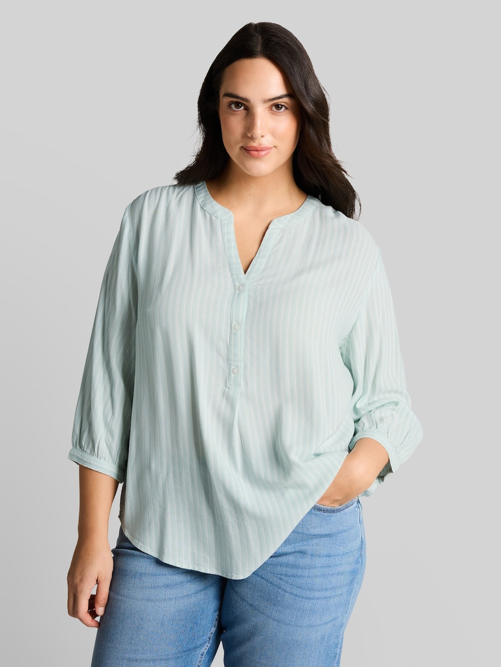 Bluse mit Streifenmuster