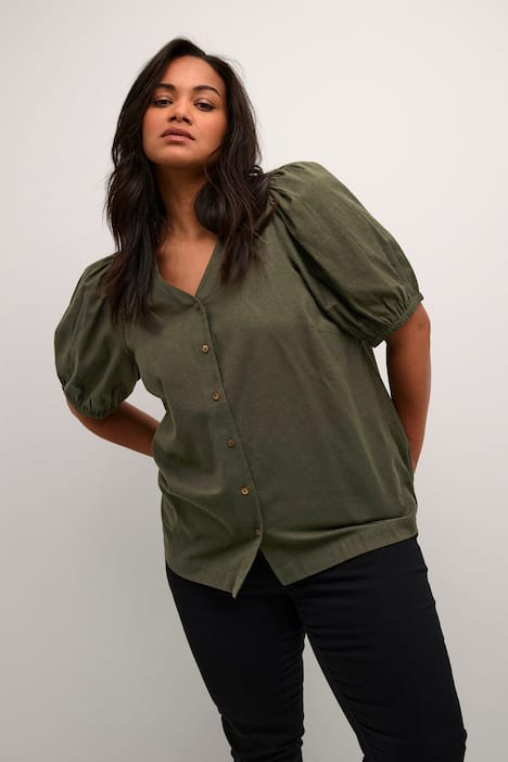 Kurzarm-Bluse Regular fit