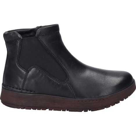 Damen Stiefelette Anna 04, schwarz-plum